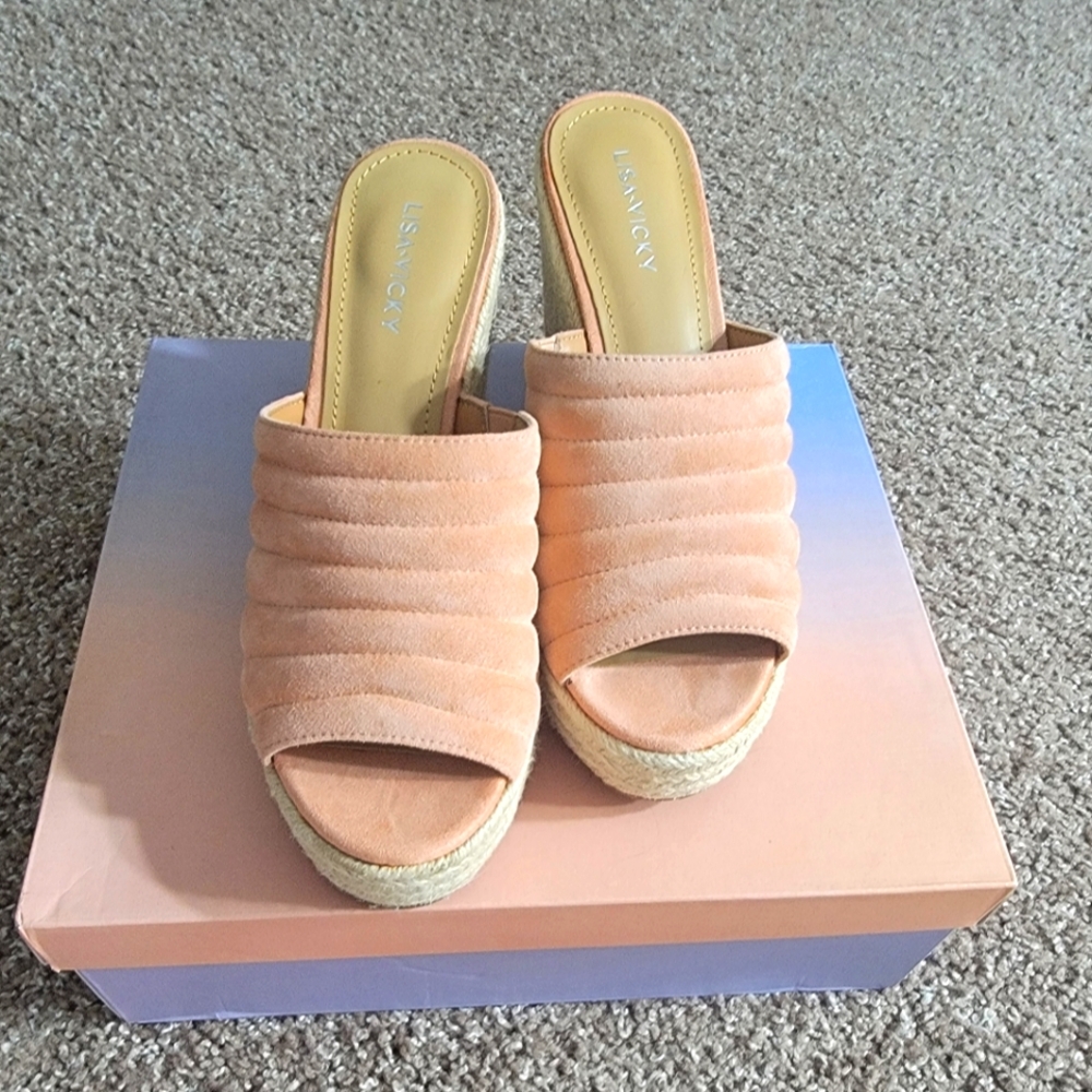 Tan Wedge Sandals